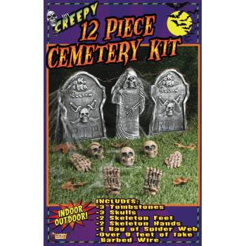 12pc Cemetery Kit Halloween Decoration