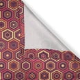 thumbnail image 6 of Ambesonne Abstract Valance & Curtain, Intricate Hexagon Shapes, 55"x24", Burnt Sienna Multicolor, 6 of 7