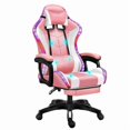 thumbnail image 1 of Chaise de Bureau Ergonomique Gaming avec Hauteur Réglable, Support Lombaire et Pivotante, 1 of 9