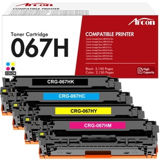 INKFUN, Toner Cartridge, 4 Pack Compatible for Canon 067H, High