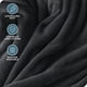 thumbnail image 5 of Bare Home Manta de Felpa Polar de 300 G/M², Microfibra Mullida, Suave y Afelpada, Tamaño Matrimonial/queen, Color Negro, 5 of 7