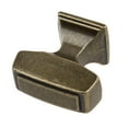 thumbnail image 2 of GlideRite 1-1/8 in. Transition Style Rectangle Cabinet Knob, Antique Brass, Pack of 10, 2 of 5