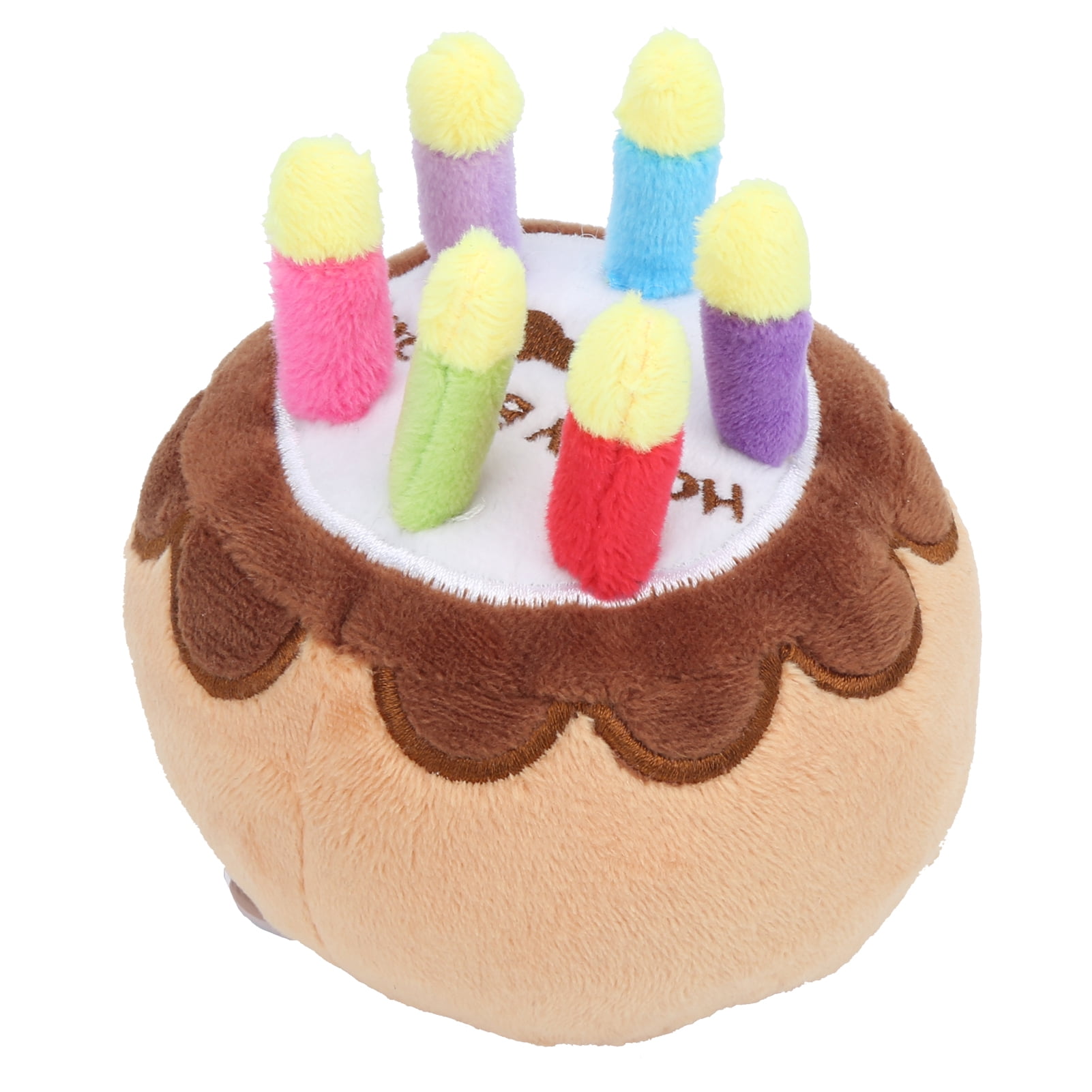Plush Candle Cake Toy, Cute Dog Squeaker Toy With Squeaking Sound For Pet For Pet Owner
