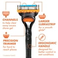 thumbnail image 5 of Gillette Fusion5 Razor Men 5 Blade Manual Razor ,1 Handle and 7 Blade Refills ,Black, 5 of 12