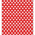 thumbnail image 3 of Valentine's Day Duvet Cover Set Queen Size, White Hearts on Vibrant Background Love Pattern for Romantic Couples, Decorative 3 Piece Bedding Set with 2 Pillow Shams, Vermilion White, by Ambesonne, 3 of 3