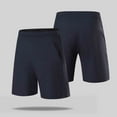 thumbnail image 2 of Wrtxtat Men's Workout Running Shorts Moisture Wicking Outdoor Athletic Fitness Shorts with Zipper Pockets Lightweight Sports Shorts Big and Tall Dark Blue XXL, 2 of 9