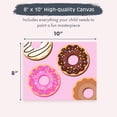 thumbnail image 3 of Pink Picasso Kits Paint by Number for Kids  DIY 8x10 Beginner Color by Numbers Canvas Painting Art Kits  Delicious Doughnuts, 3 of 8