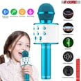 thumbnail image 2 of 5 Core Microphone Wireless Karaoke Mic With Speaker 3 in 1 Portable Bluetooth Microfono Inalambrico, 2 of 9