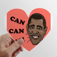 thumbnail image 1 of Obama Agrees Election Result Can Heart Vinyl Sticker Bicycle Bottle Decal, 1 of 3
