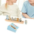 thumbnail image 1 of Juguetes Montessori, Bloques de Construcción de Madera, Juguetes de Práctica Educativa, Juguetes de Habilidades Motoras para Padres E Hijos, Actividad 60 cartas de desafío CUTICAT bloques de juguetes, 1 of 8