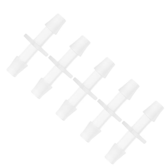 Vacuum Tubing Connector 1/4" I Shaped Vacuum Tubing Connector Car Plastic Clear 5pcs