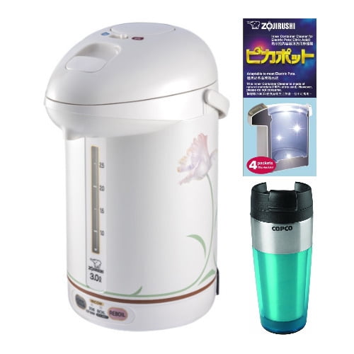 Zojirushi CWPZC22FC Super Boiler with 4 Packs of Descaling