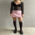 thumbnail image 3 of Basic Shirt for Women  Crop Lace Tops with V Neck and Long Sleeves, 3 of 9
