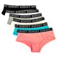 thumbnail image 1 of B2BODY Women's Panties Comfortable Cotton Hipster Small to Plus Size 6 Pack, 1 of 6