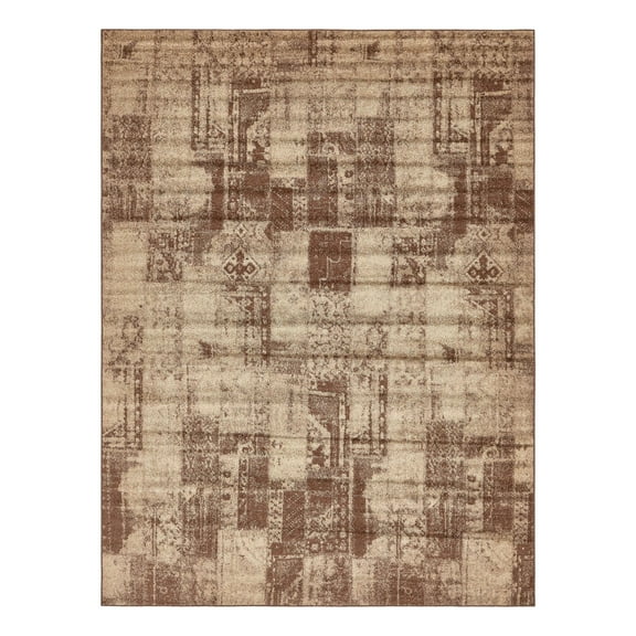 Unique Loom Autumn Collection Area Rug - Plymouth (9' x 12' Rectangle Brown/Beige)