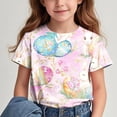 thumbnail image 1 of Amzcrzy Tenue de Pâques pour Garçons et Filles 3-14 Ans T-Shirts Unisexes à Col Rond Imprimé Mode Décontracté Été Manches Courtes Hauts pour Filles Garçons, 1 of 8