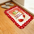 thumbnail image 3 of FANTADOOL Christmas Mats And Rugs Thickened Flannel Fabric Non Slip Rubber Backing Bath Rug Home Kitchen Floor Mat Multi-Size, 3 of 6
