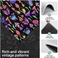 thumbnail image 3 of Purple Mushroom Black Pattern Kitchen Rugs Sets Of 3,Kitchen Runner Rugs Non Skid Washable,Decorative Kitchen Floor Mats for Kitchen,Sink,Laundry,17"x30"+ 17"x47" + 17"x59", 3 of 6