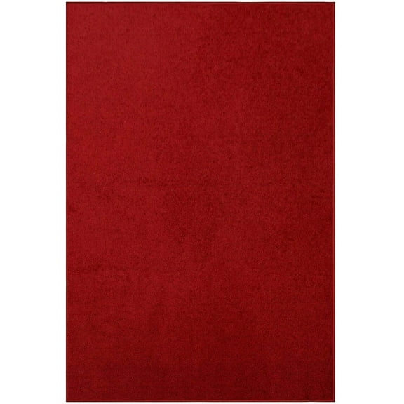 Furnish My Place DC Custom Rug - 7 ft. x 8 ft., Red, Indoor Rug for Bedrooms, Hallways, Living Rooms, Machine Made