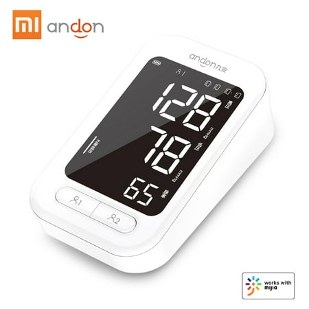 Xiaomi Andon Automatic Digital Blood Pressure Monitor Smart Heart Rate Monitor Counter Portable Pulsometer Tonometer Sphygmomanometer APP (Best Way To Control Blood Pressure)