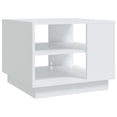 thumbnail image 1 of Mesa de café VidaXL de madera de ingeniería blanca 55x55x43 cm, 1 of 7