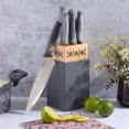 thumbnail image 1 of Tia Mowry 7 Piece Cutlery Set with Block, Blue, 1 of 4