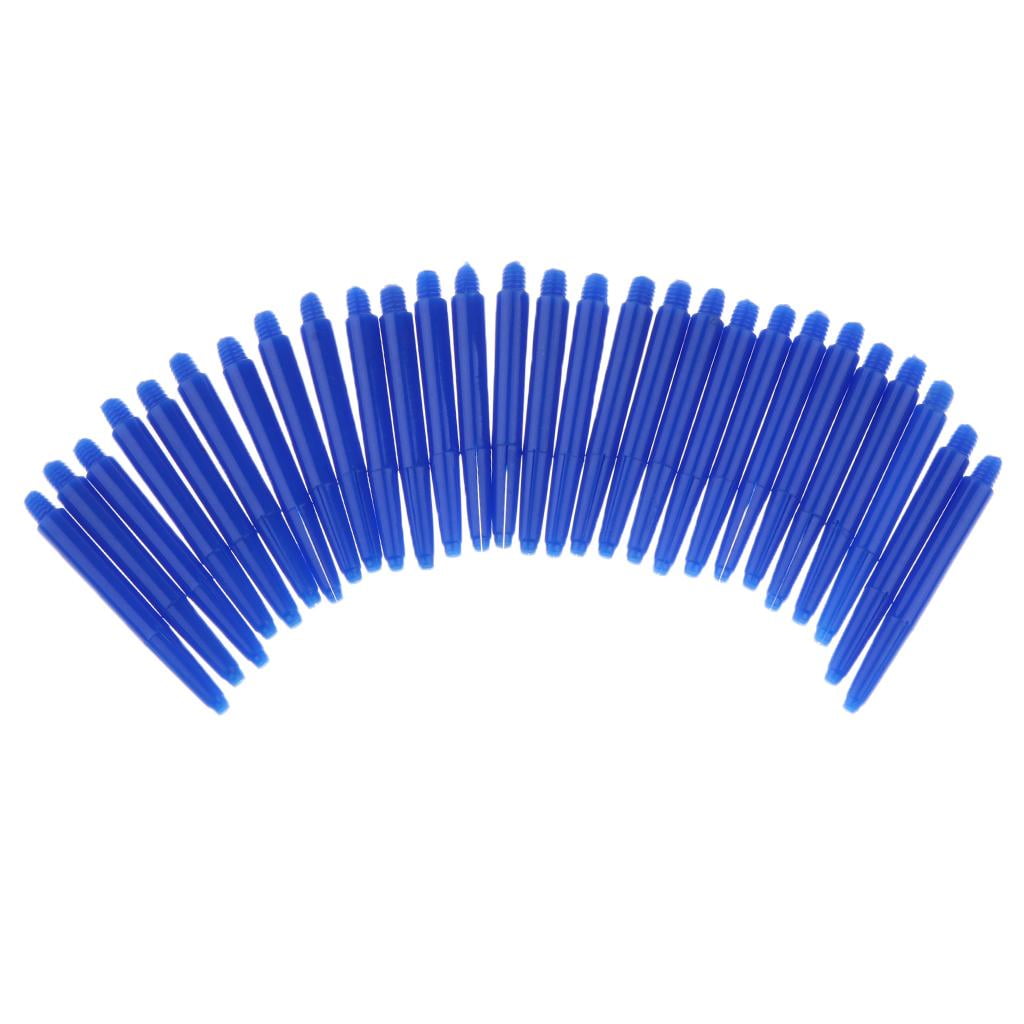 5 sets of Blue DART STEMS Strong Nylon Plastic MEDIUM LENGTH Darts SHAFTS 