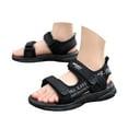 thumbnail image 3 of Tennyeal Boys Sandals Kids Adjustable Double Straps Kids Boys Summer Sports Sandals Hiking Beach Outdoor Open toe Sports Sandals for Kids for US 13,Black, 3 of 9