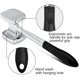 thumbnail image 3 of Marteau d'attendrisseur à Viande en Aluminium Robuste Double Face 140 Pics y Surface Plate pour Poulet, Viande, pondeur, maillet de Cuisine - Poignée Noire, 3 of 7