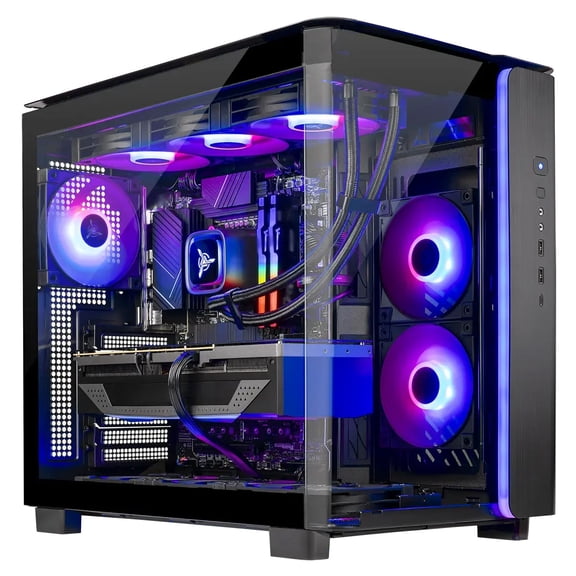 Skytech Gaming King 95 Gaming PC, AMD Ryzen 7 9850X3D 4.7GHz, AMD RX 9070XT 16GB VRAM, 1TB NVMe SSD, 32GB DDR5 RAM 6000, 850W GOLD ATX 3 PSU, 360 ARGB AIO , WI-FI 5, Windows 11, Desktop