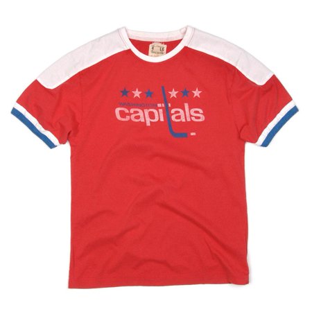 - Washington Capitals - Star Logo Remote Control Red Adult Jersey T-Shirt