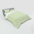 thumbnail image 3 of Ambesonne Nature Bedding Set 3 Pcs, Geometric Spring Leaves, Twin, Green White, 3 of 3