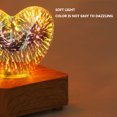 thumbnail image 4 of Lámpara LED Baby Sleeping Light 3D Heart Fireworks Decoración de escritorio Luz para regalos de vacaciones Ehuebsd Para estrenar, 4 of 9