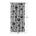 thumbnail image 5 of Paw Prints and Bones Shower Curtain 36"x72" ,Bathroom Decorative Shower Curtains Set with 12 Hooks,Modern Waterproof Washable Shower Curtain, 5 of 6