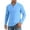 Blue, variant on Men's Long Sleeve Half Zip Tee for Outdoor Activities | Casual Athletic Top for Hiking Training and Everyday Wear, M, Navy