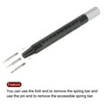 thumbnail image 5 of Uxcell 20pack 27mmx1.8mm Spring Link Pin with Stainless Steel Watch Spring Bar Tool 4.5-inch Watchband Replacement Tool, 5 of 6