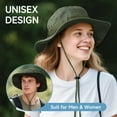 thumbnail image 2 of OZERO Sun Hat for Men Women: Fishing Hat Wide Brim Bucket Boonie Hats UV Protection for Summer Beach Hiking Safari Travel, 2 of 7