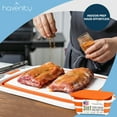 thumbnail image 5 of Havenity Collapsible BBQ Prep Tub 8L For Meal Prep, Marinating, Food Storage, Includes Cutting Board Lid with Handles, Dishwasher Safe, Orange, 5 of 11