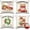 Strawberry Farm, variant on Set of 4 Outdoor Waterproof Decorative Throw Pillow Covers 18x18 Inch Linen Pillow Covers Square Cushion Case Garden Pillowcase Pillows Shell for Patio Furniture Couch Tent (Strawberry Farm)