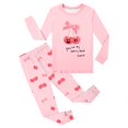 thumbnail image 1 of XDZJLR Ensembles de Tenues pour Filles, Pyjama en Tricot 2 Pcs, Shorts, Pantalons d'Été, Pjs Amples, Usage Quotidien 2-3 Ans, 1 of 4