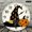 12x12in, variant on Creowell 1pc Glitter Witch Hat Polka Dot Pumpkin Theme Silent Non Ticking Round Wall Clock, Decor Gift Lobby Corridor Dining Room Bedroom Office Classroom