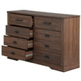 thumbnail image 4 of WAMPAT 16 Drawers Dresser Chests for Bedroom,Rustic Tall Chset of Drawers,Dressers Organizer for Bedroom, Living Room,Hallway, Rustic Brown, 4 of 6