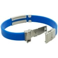 thumbnail image 2 of UltraSlim Medical Alert Bracelet. Custom Engraved. Free Shipping. Emergency Medical Alert Information Card. Complimentary 12-Month Access PHR (Personal Health Record) - Electric Blue, 2 of 9