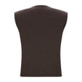 thumbnail image 5 of Fengqque Women Crewneck Loose Fit Tank Top Sleeveless Summer Tops Women's Basic Tee Tank Top Coffee L(L), 5 of 6