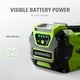 thumbnail image 3 of Batería Greenworks de iones de litio de 40 V y 2.0 Ah para más de 75 herramientas, 3 of 8