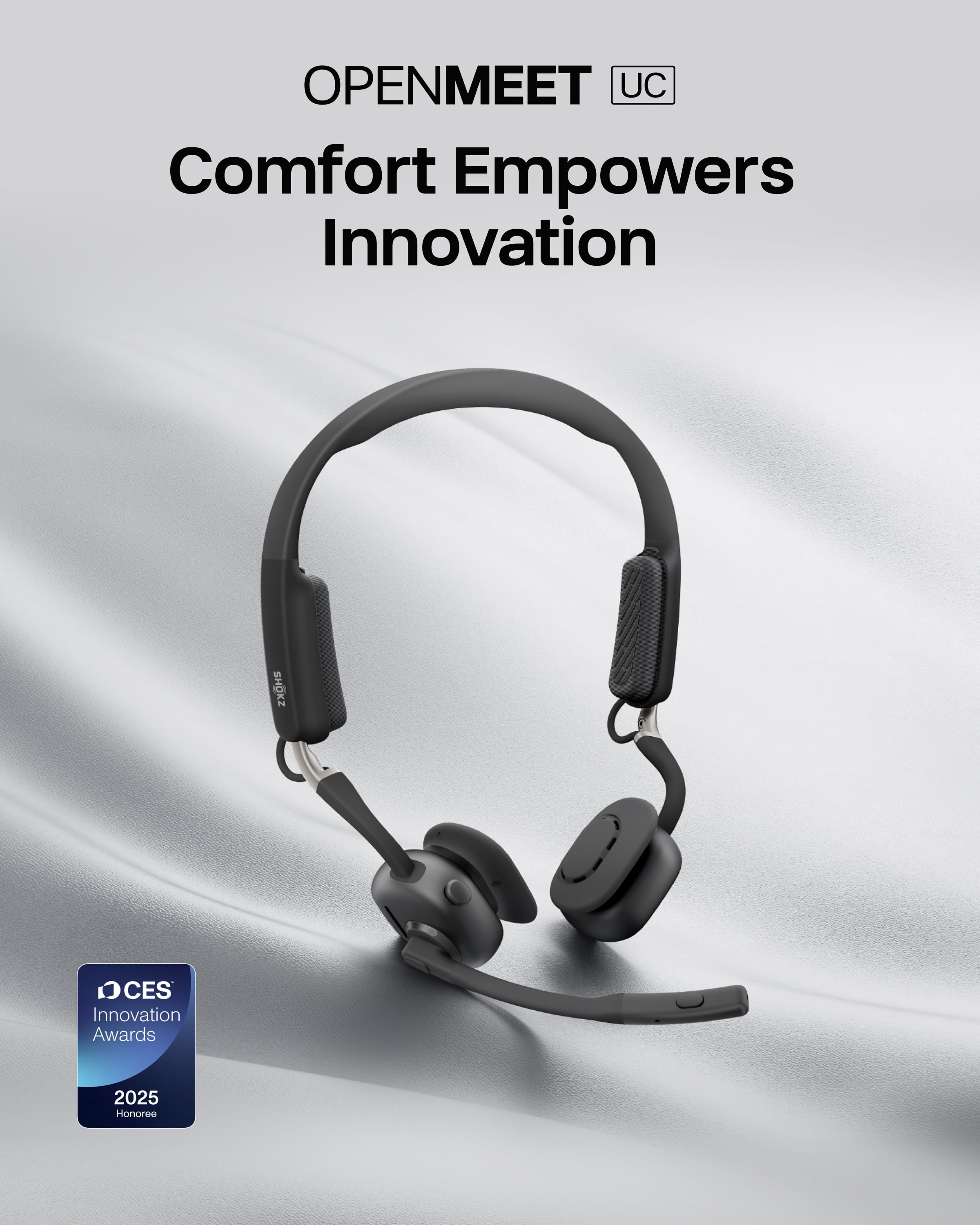 【新品未使用・未開封】 SHOKZ オープン ショックス 骨伝導ワイヤレスヘッドセット UC OPENMEET SHOKZ ヘッドホン C610 UC OPENMEET イヤホン