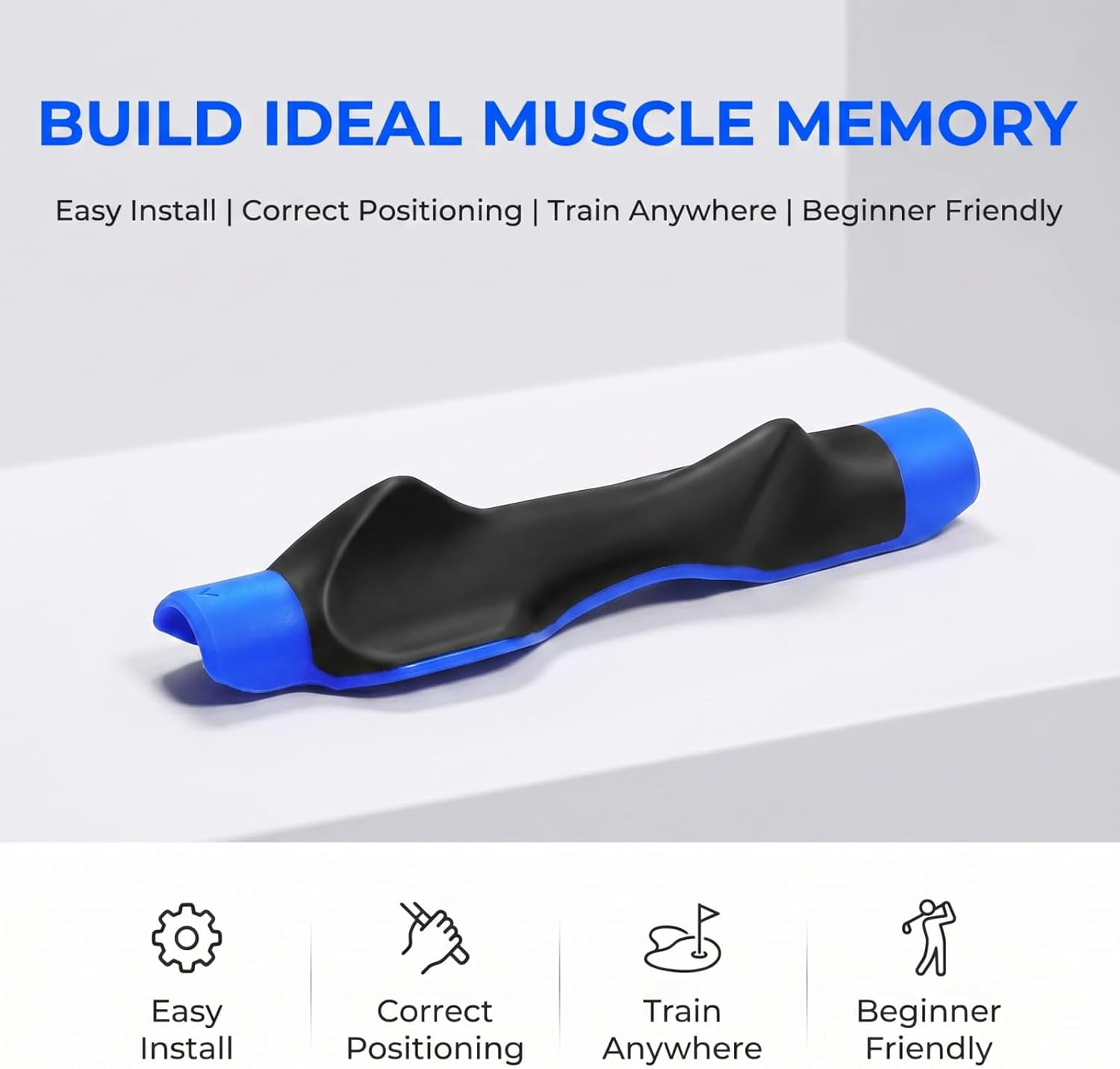 True Grip Trainer 2.0,Golf Grip Trainer, Grip Trainer for Golf Clubs - Right Hand Golf Training Aid with Ergonomic Design, Corrects Golf Grip Posture and Improves Swing Accuracy