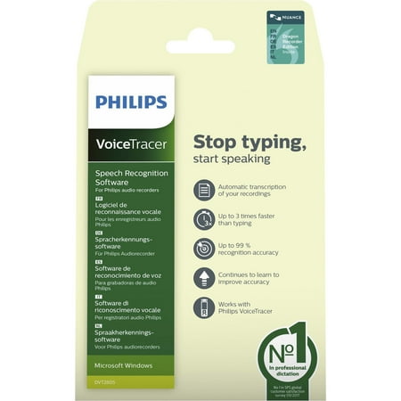 UPC: 0855971006557 | Philips  PSPDVT2805  VoiceTracer Speech Recognition Software  1