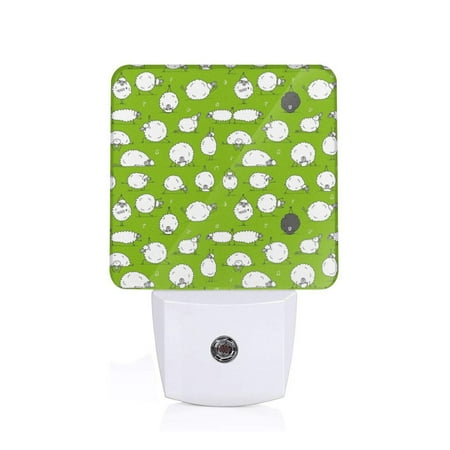 

Sigee Funny Sheep Doing Yoga for Night Lights Plug into Wall Dusk to Dawn Sensor Warm White Led Night Light 0.5W for Kid Hallway
