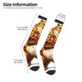thumbnail image 2 of Fuzoiu Cartoon Cheetah With Attitude Print Adult Stockings,Crew Socks,Unisex Fashion Socks, Casual Sports Socks,Comfortable Crew Socks for Everyday Wear and Sports, 2 of 6